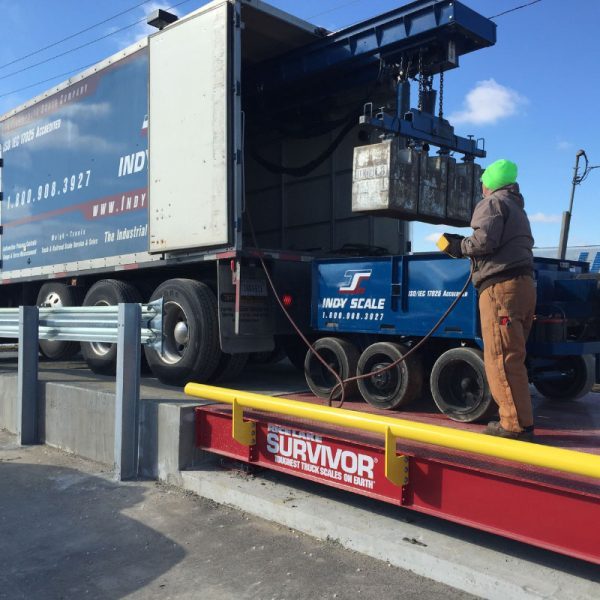 test cart on truck scale